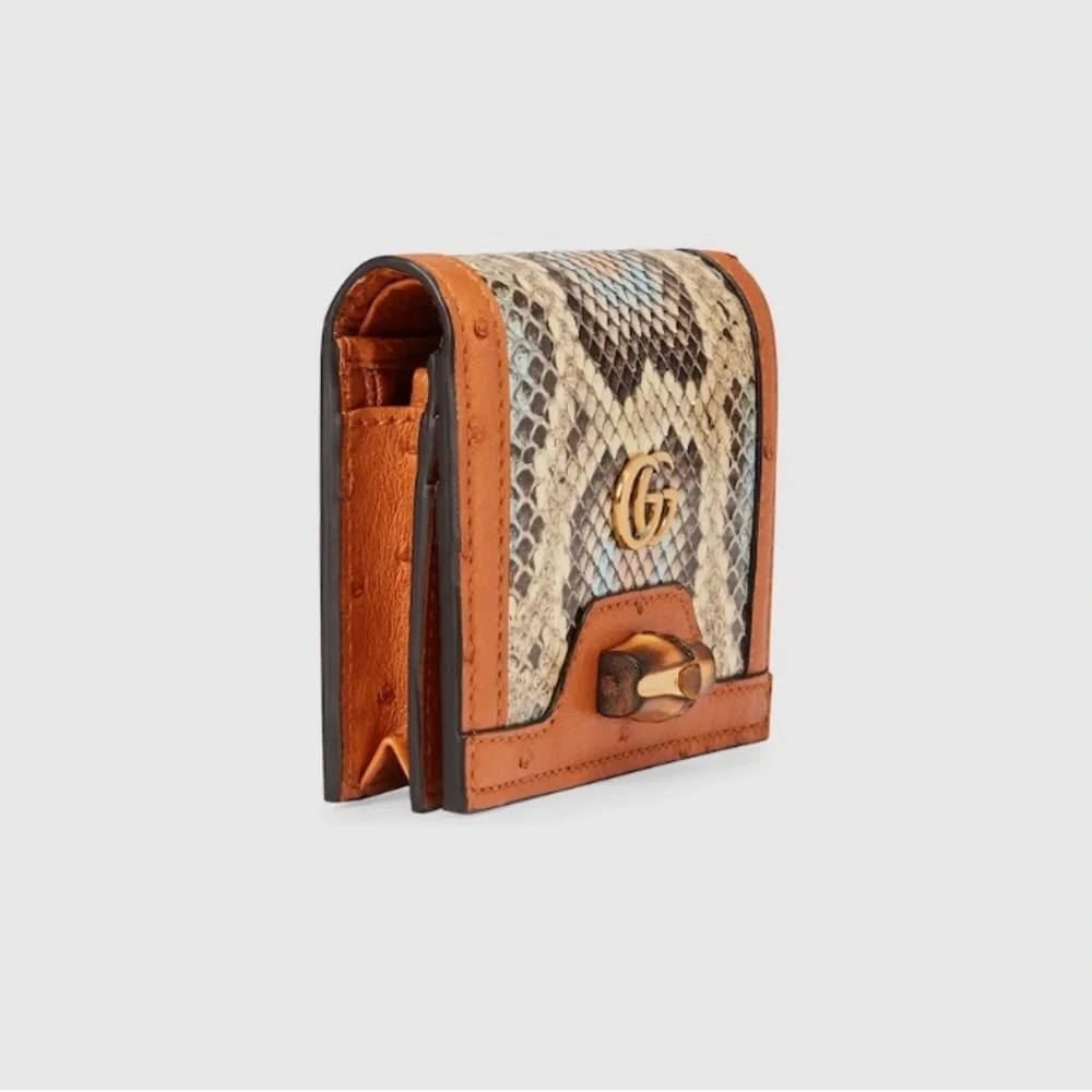 Authentic Gucci Diana Python Card Case Wallet - Picture 4 of 5